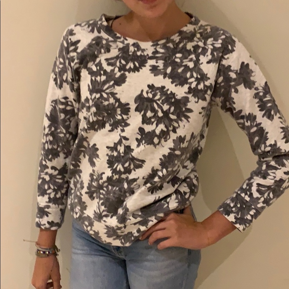 JCrew floral sweater